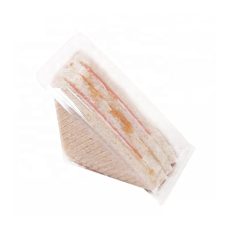 Clear Triangle Box embalagem embalagem de plástico alimentos plásticos rótulos personalizados Sanduíche bonito e logotipo do cliente do cliente, PLA, PLA, PLA
